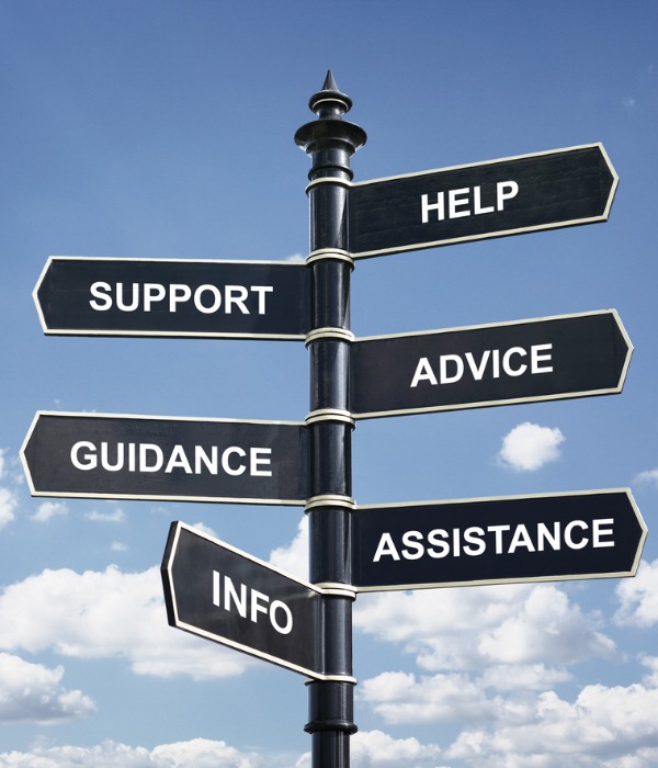help-support-advice-guidance-assistance-and-info-crossroad-signpost-picture